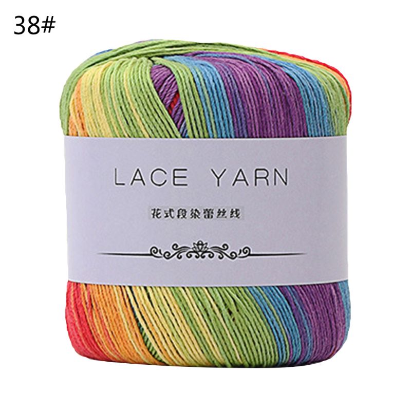 1 Bundle 10 Strands Acrylic Hand Knitting Yarn Lace Crochet-图2