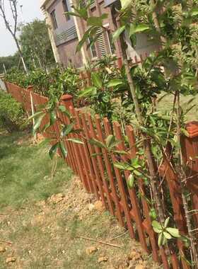 With transformer fence wood grain green wood railings guard