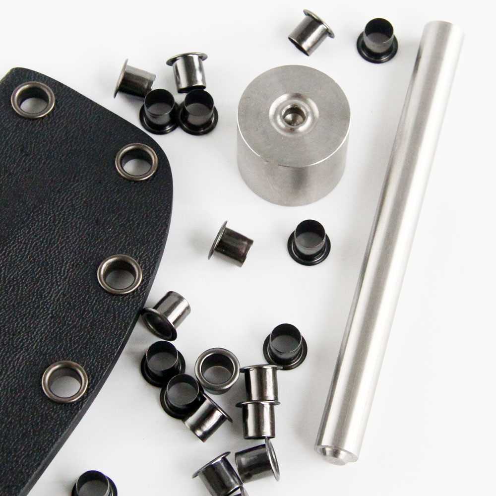 Kydex Holster Sheath Eyelet Setting Tool Kit eyelets 6mm 7mm - 图0