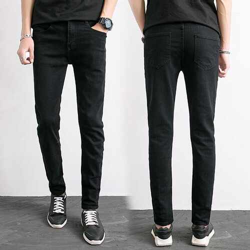 2021 Men's Variety Skinny Jeans Gray/blue Denim Jeans Brand - 图0