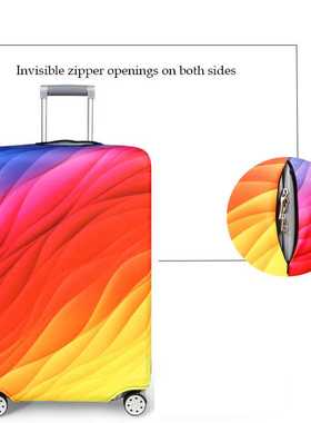 Thick Elastic Geometric Luggage Protective ver Fashion Men's