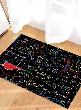 Mathematics Formula Chart Doormat Home Protective Floor Mat