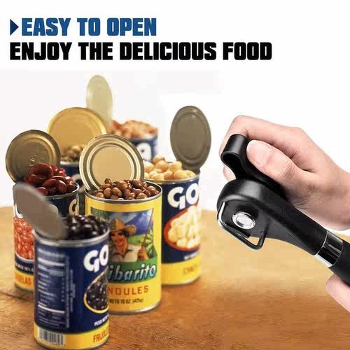 One-Click Manual Can Opener, Safety Smooth Edge Stainless - 图2