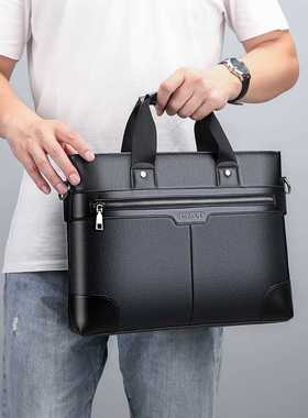 2022 Business bag Men	s Briefcase PU Leather Shoulder
