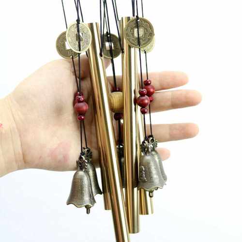 1pc Outdoor Metal Wind Chimes 4 Tubes Balcony Yard Garden Ha - 图3