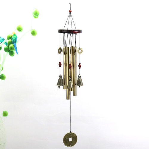 1pc Outdoor Metal Wind Chimes 4 Tubes Balcony Yard Garden Ha - 图2