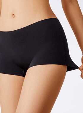 Women's Summer Safety Short Panties Ice Silk Underpant Seaml