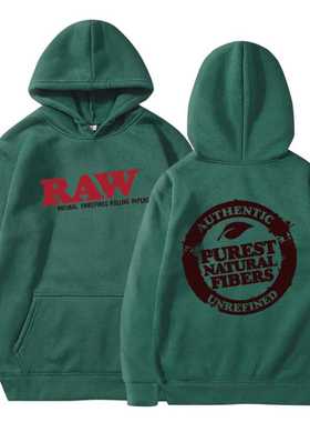 RAW Fashion Hoodie Men's Sweatshirt Polar Fleece Hooded Hara