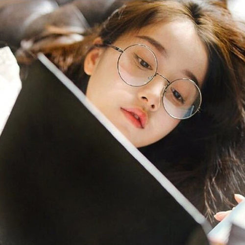 2020 New fashion simple unisex round Plain glasses for men w - 图0