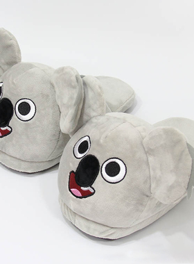 Women Winter Home Slippers Couples Cartoon panda Slides Non-