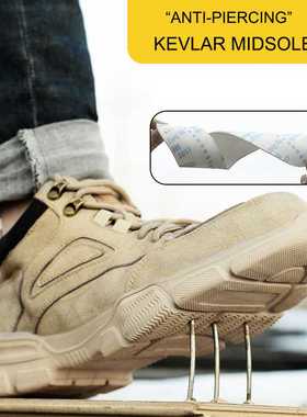 Men's Safety Work Shoes With Steel Toe Kevlar Puncture-Proof