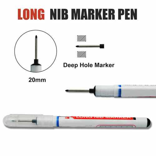1/3Pcs 20mm Marker Pen Long Nib Deep Hole Water Resistant Me - 图3