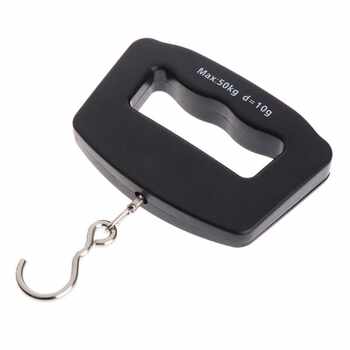 Hand-held Scale 50Kg Baggage Fish Hook Hanging Electronic Sc