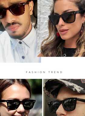 Vintage Rivets Polarized Sunglasses Men Women Driver Square