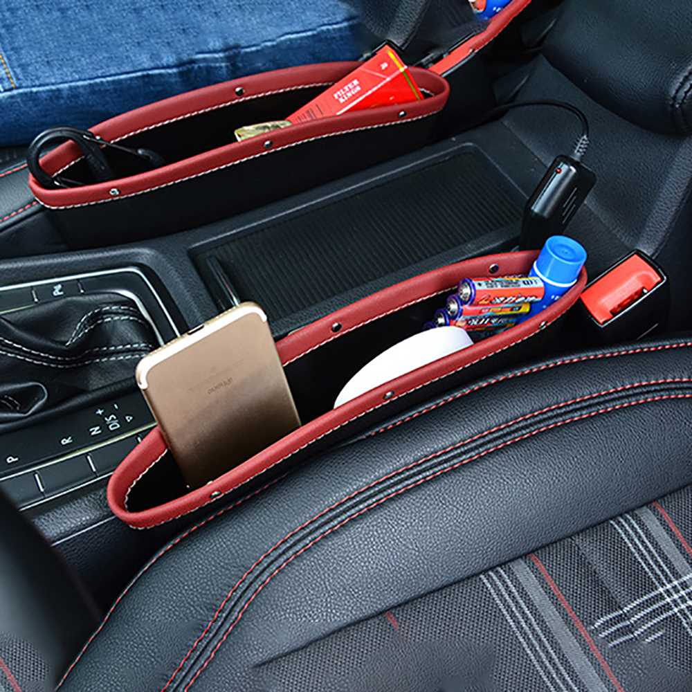 2022 Seat PU Case Storage Bag Car Organizer Artificial Leat - 图0