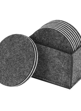 /Set Felt Cup Mat Anti Friction Insulation Pad with Storage