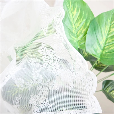 Lace Hollow Tulle Sheer Door Curtain Partition Curtain - 图1