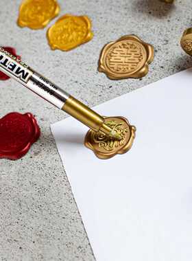 Retro Sealing Wax Stamp Mark Pen  Art Decoration Fire Pai