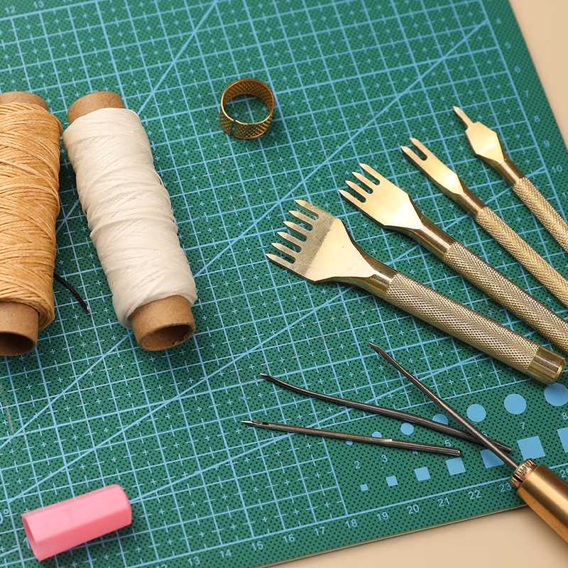 Professional Leather Craft Punch Tool Kit And Leather Sewin-图1