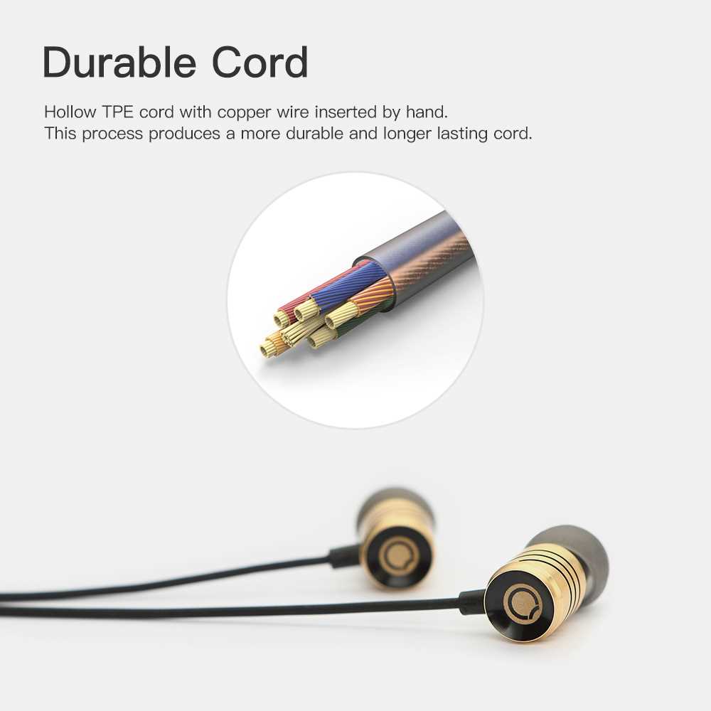 GGMM Full Metal Noise Isolating Earbuds Wired Headphones Wit - 图2