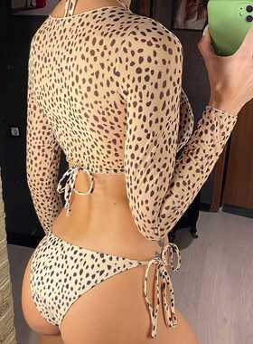 S - XXL Printed Leopard Bikini Female Swimsuit Women Swimwea