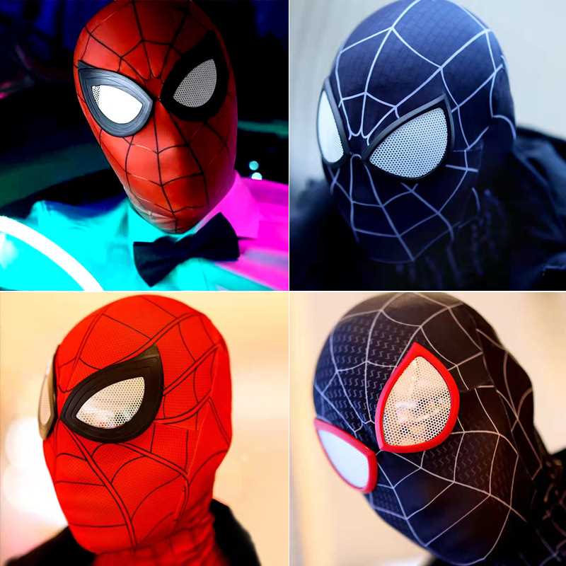 3D Spiderman Homecoming Masks Peter Parker Miles Morales Rai - 图0