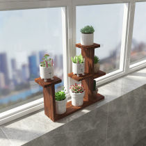 Xinjiang Multi-Meat Shelf Multilayer Window Sill Indoor Bay Window Terrace Tete Price Provincial Space Wood Shelving Balcony Small Flowers