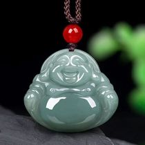 Certificate Natural Myanmar emerald a cargo Buddha jade Buddha jade Buddha pendant female jade jade pendant pendant ice seed real jade