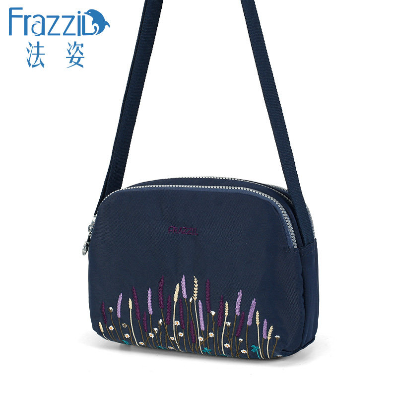 法姿新款包包女斜挎包时尚刺绣帆布包简约妈妈单肩小方包轻便防水,淘宝优惠券,粉丝福利购,淘宝优惠卷