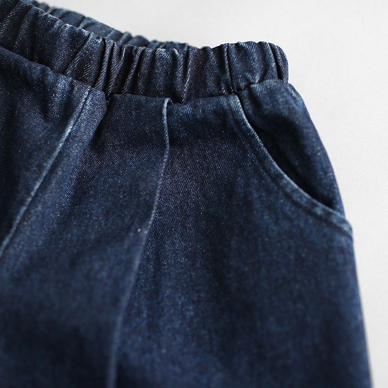 女童宽松牛仔裤春秋款收口绣花儿童萝卜裤中大童百搭休闲裤子新款,淘宝优惠券,粉丝福利购,淘宝优惠卷