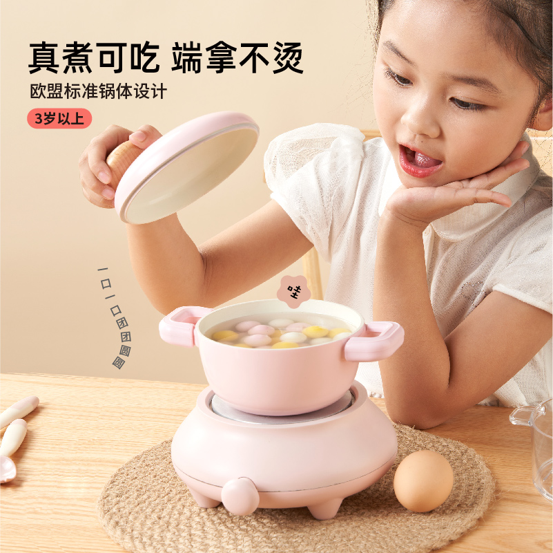 网红真实版小学生儿童女孩子迷你6-12厨房真煮食品级厨具做饭玩具-图2