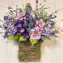 Lavender Wreaths for Front Door Spring Door Wreath