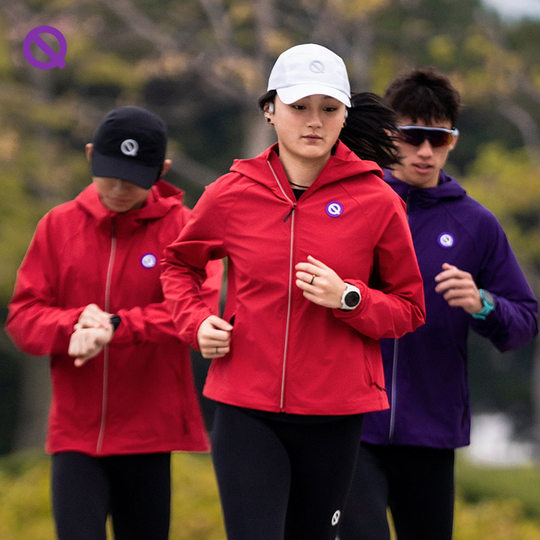 轻功跑步风衣运动外套男女款QINKUNG户外多功能秋季防风拉链外套