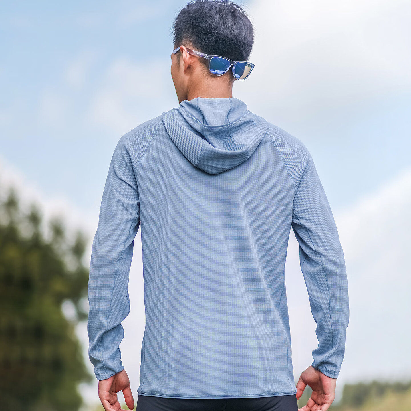 【新品】轻功加厚呼吸方格连帽开衫外套秋冬马拉松运动户外男女款,淘宝优惠券,粉丝福利购,淘宝优惠卷