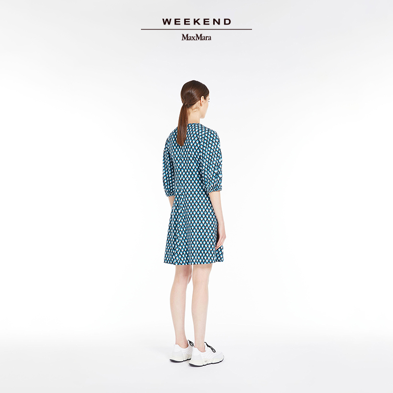 【季末甄选】Weekend MaxMara 秋冬女装V领印花连衣裙5626053906