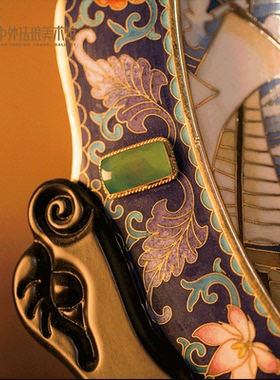 中外珐琅美术馆景泰蓝丝路聚宝客厅铜摆件乔迁礼物摆件节日礼物