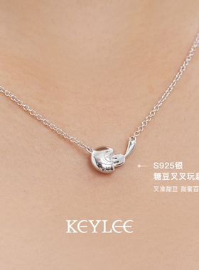 轻奢小众银项链KEYLEEs925银女