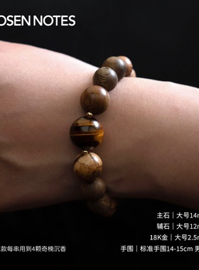 秋拾记奇楠沉香虎眼石沉香手串