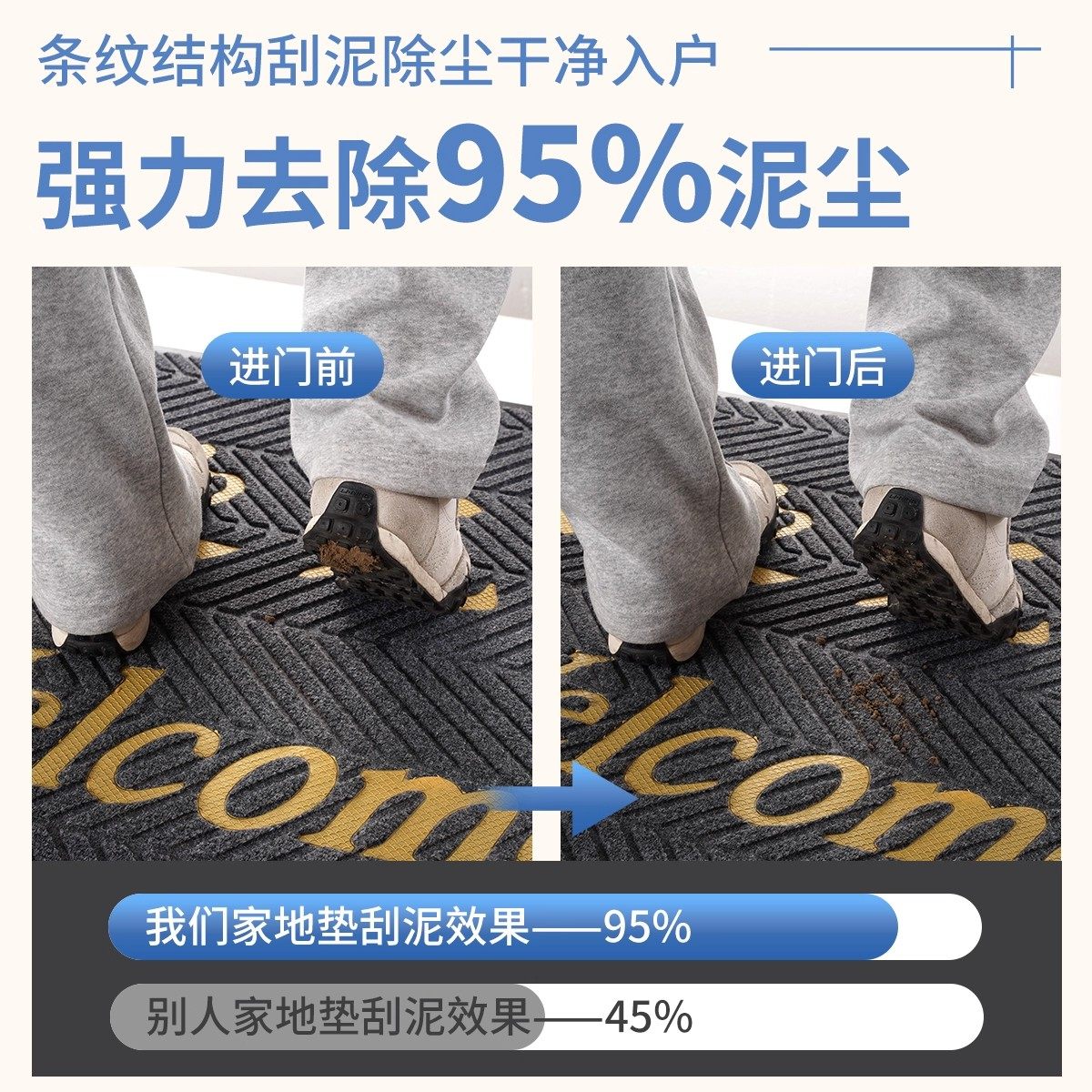 酒店商铺地毯商用入户大门迎宾地垫欢迎光临门垫吸水防滑进门地垫,淘宝优惠券,粉丝福利购,淘宝优惠卷