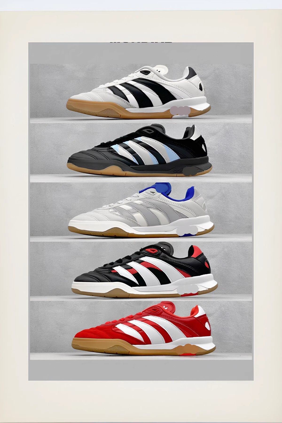 3折Predator Mundial猎鹰运动休闲鞋足球风百搭低帮德训鞋IE5675