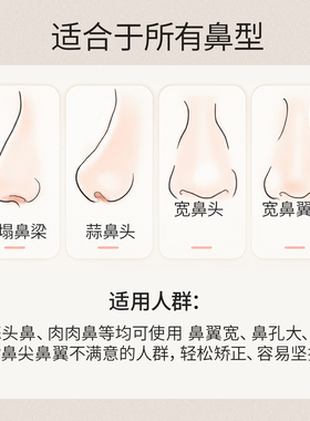 二代升级塑鼻条日夜用收鼻翼神器