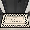 Light luxury small fragrance leather disposable floor mats carpet foot pads