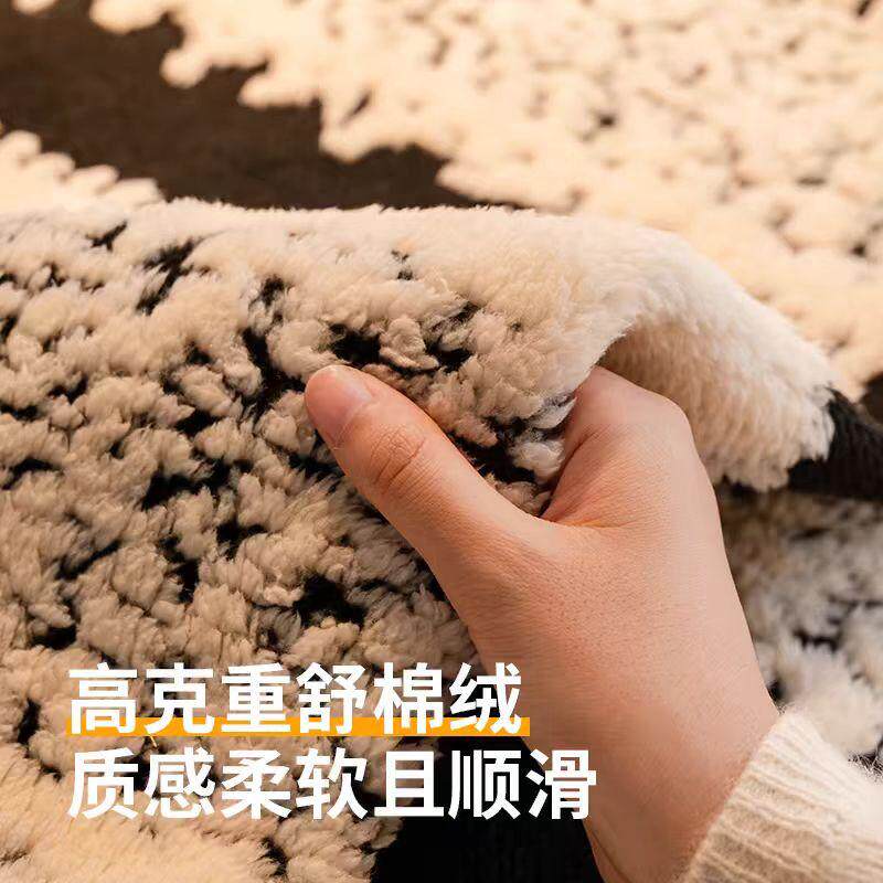 舒棉绒沙发垫2024秋冬新款高级感坐垫套罩直排防滑冬天沙发盖布巾