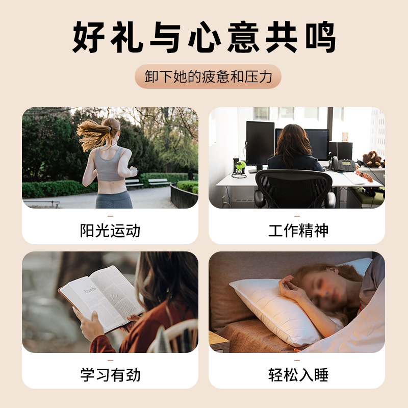 法国VLVEE圣诞礼物实用送女士老婆爸妈长辈老年人实用头部按摩器