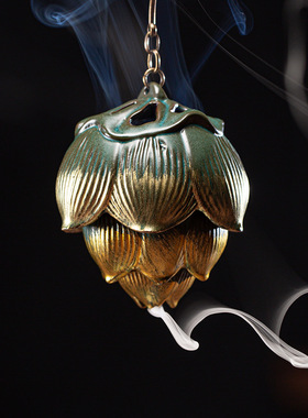 倒流香炉玄关莲花陶瓷仿古