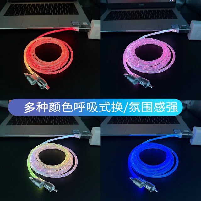 Yixingxing 4-in-1 Gypsophila Luminous Data Cable