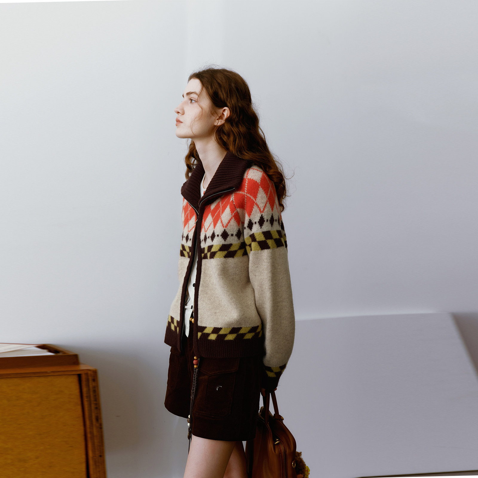 wana try双口袋灯芯绒含腰链短裤26春季新品咖色复古百搭短裤女,淘宝优惠券,粉丝福利购,淘宝优惠卷