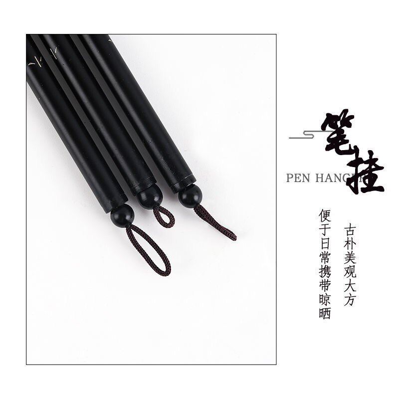 小红毛狼毫小楷毛笔不掉毛 工笔国画水彩勾线笔 小号楷书法抄经笔