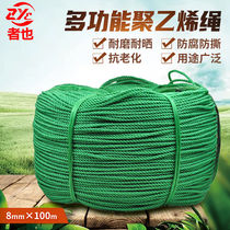 The person is also rope nylon rope plastic rope abrasion-proof clothesline outdoor hand woven wagon bundled rope green rope