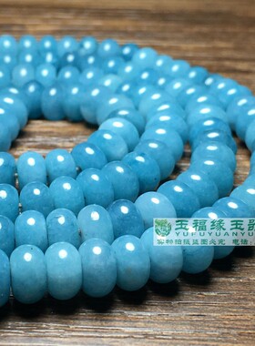 仿古老珠子天河石算盘珠手链配珠佛珠文玩玉石隔片玉石手串散珠